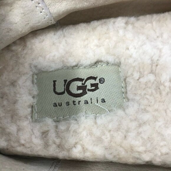 UGG Australia Loafer Flat Shoes Brown Leather 7 - Picture 9 of 10